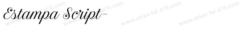 Estampa Script字体转换